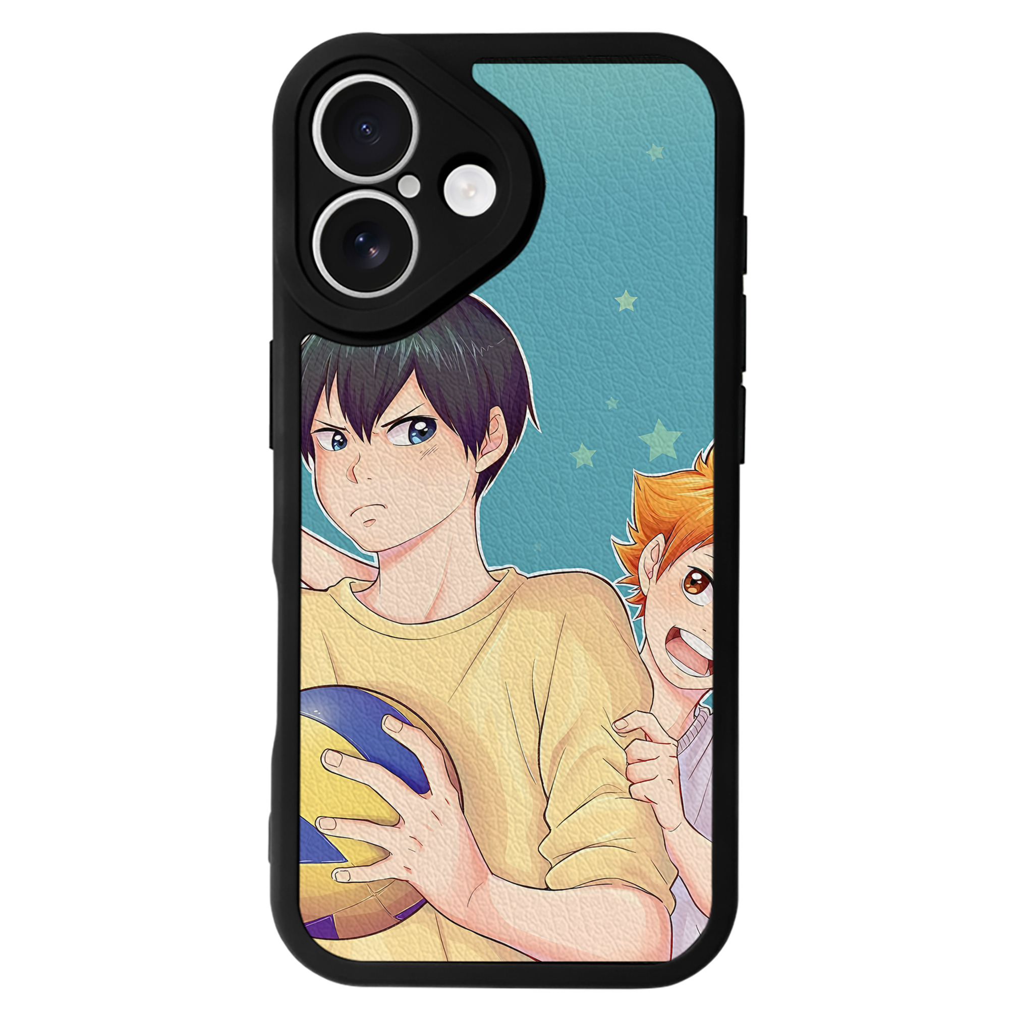 （画像用） ハイキュー!! Haikyu!! 【iPhone 16シリーズ対応】シリコンスマホケース（レザー調） 材質：シリコン